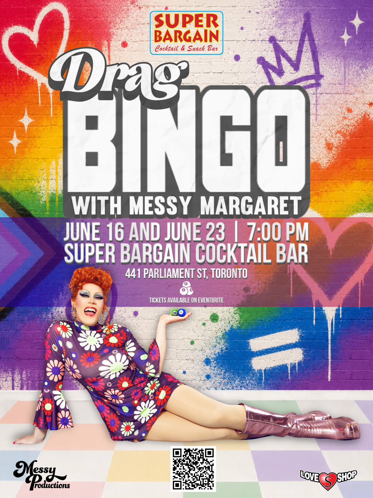 Drag Bingo Ticket - Tuesday June 13th