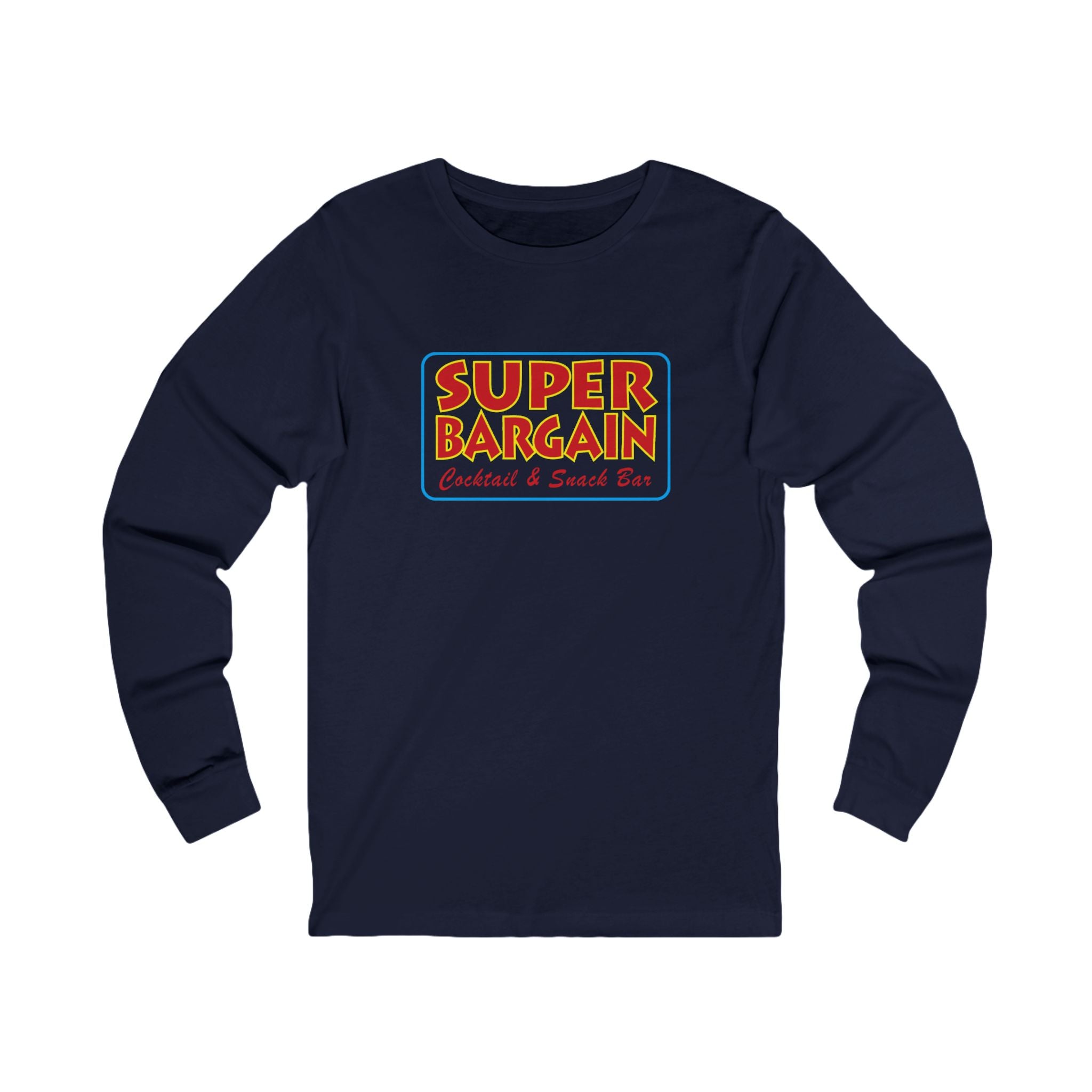 Super Bargain Logo Jersey Long Sleeve Tee XL Athletic Heather